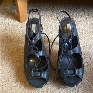 Vera Wang Lace-Up Pumps